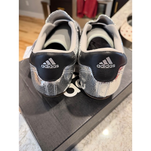 Adidas Taekwondo W Shoes Silver Black Stripes Women's Size 9 JH9664 - Picture 5 of 6